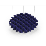 Acoustic Ceiling Sound Trap - 1200mm x 1200mm Round - Blue | Dark Blue