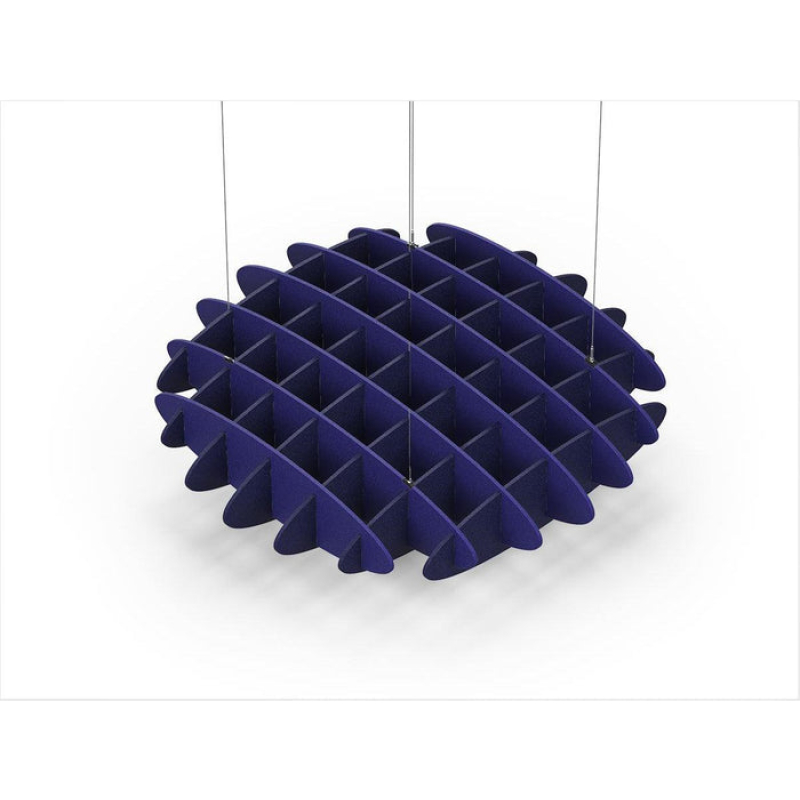 Acoustic Ceiling Sound Trap - 1200mm x 1200mm Round - Blue | Dark Blue