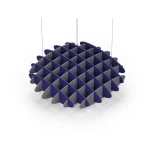 Acoustic Ceiling Sound Trap - 1200mm x 1200mm Round - Blue | Grey