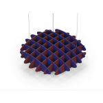 Acoustic Ceiling Sound Trap - 1200mm x 1200mm Round - Blue | Maroon