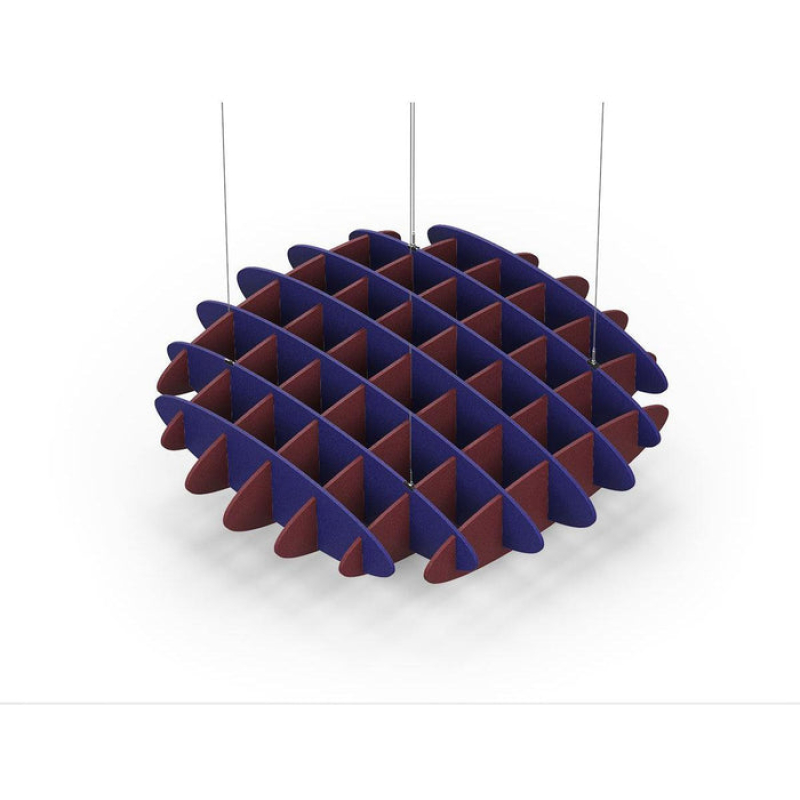 Acoustic Ceiling Sound Trap - 1200mm x 1200mm Round - Blue | Maroon