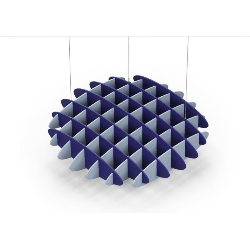 Acoustic Ceiling Sound Trap - 1200mm x 1200mm Round - Blue | Pacific Blue