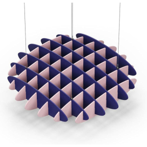 Acoustic Ceiling Sound Trap - 1200mm x 1200mm Round - Blue | Pink