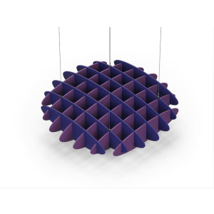 Acoustic Ceiling Sound Trap - 1200mm x 1200mm Round - Blue | Purple