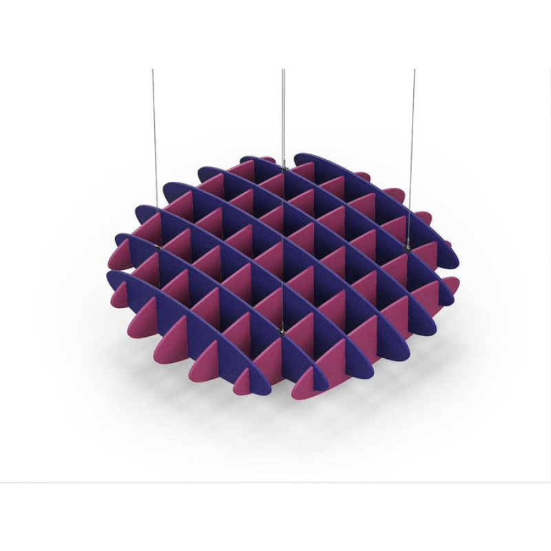 Acoustic Ceiling Sound Trap - 1200mm x 1200mm Round - Blue | Royal Pink