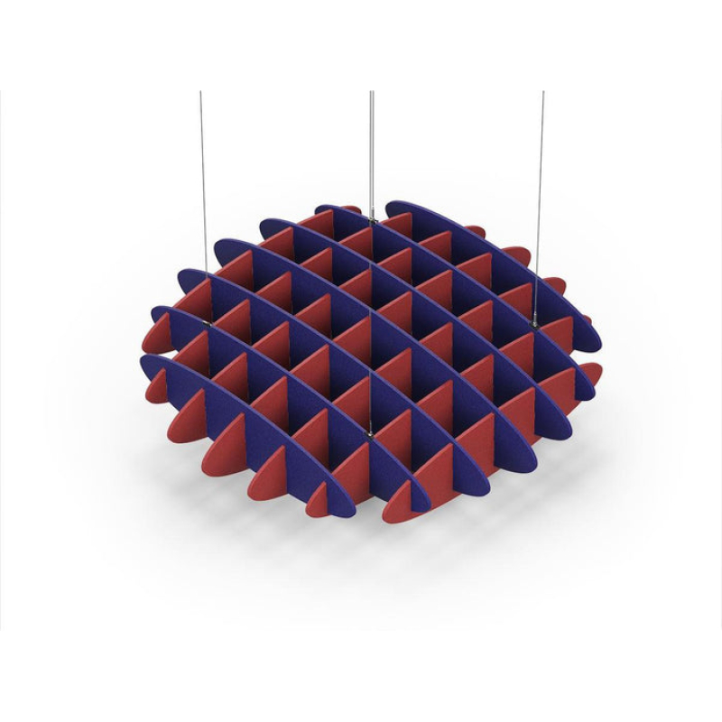 Acoustic Ceiling Sound Trap - 1200mm x 1200mm Round - Blue | Red