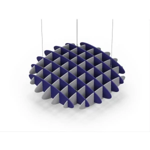 Acoustic Ceiling Sound Trap - 1200mm x 1200mm Round - Blue | Slate Grey