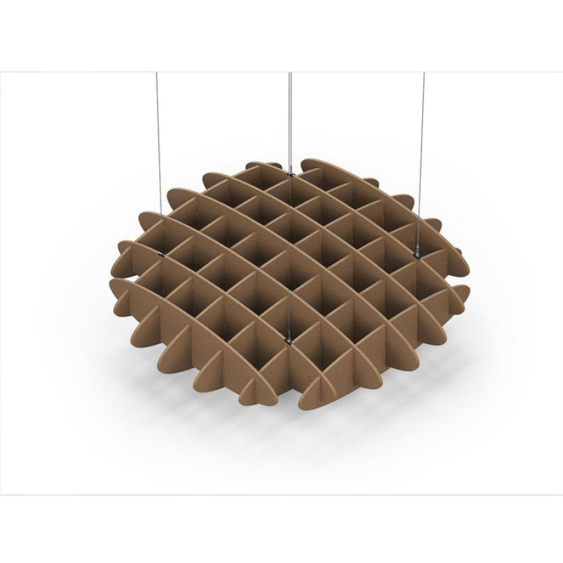 Acoustic Ceiling Sound Trap - 1200mm x 1200mm Round - Brown