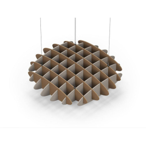 Acoustic Ceiling Sound Trap - 1200mm x 1200mm Round - Brown | Dark Beige