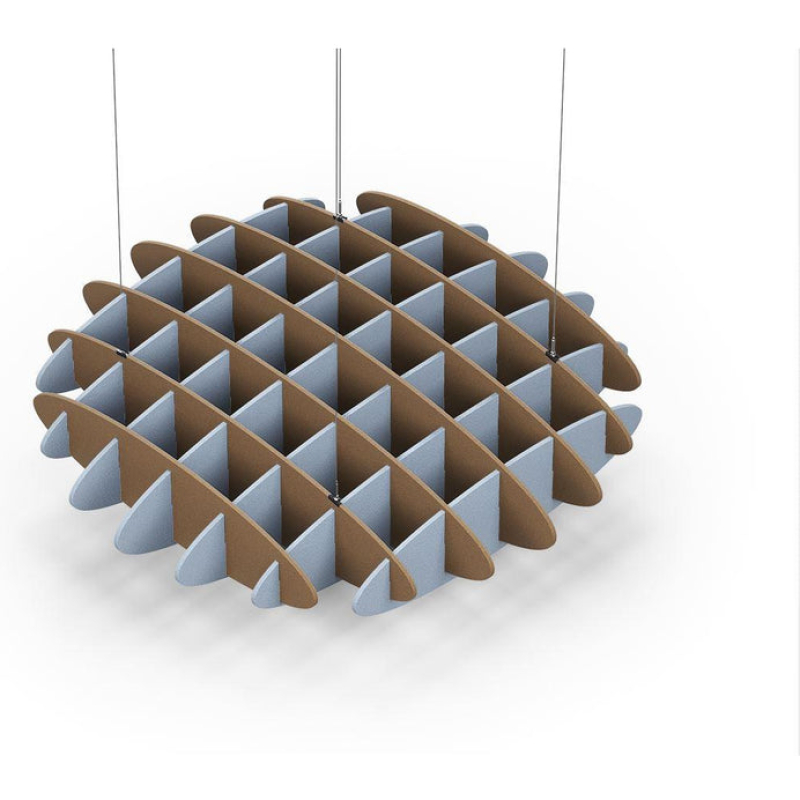 Acoustic Ceiling Sound Trap - 1200mm x 1200mm Round - Brown | Pacific Blue