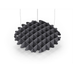 Acoustic Ceiling Sound Trap - 1200mm x 1200mm Round - Charcoal Grey | Grey