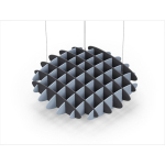 Acoustic Ceiling Sound Trap - 1200mm x 1200mm Round - Charcoal Grey | Pacific Blue