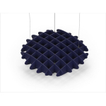 Acoustic Ceiling Sound Trap - 1200mm x 1200mm Round - Dark Blue