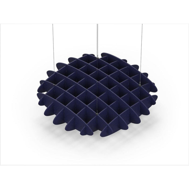 Acoustic Ceiling Sound Trap - 1200mm x 1200mm Round - Dark Blue