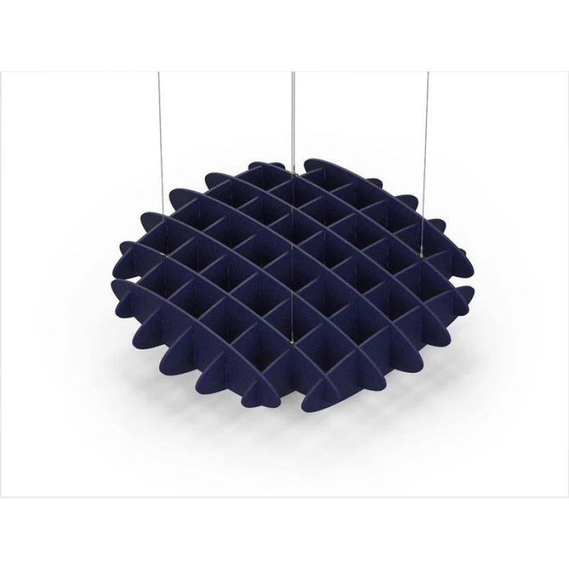 Acoustic Ceiling Sound Trap - 1200mm x 1200mm Round - Dark Blue
