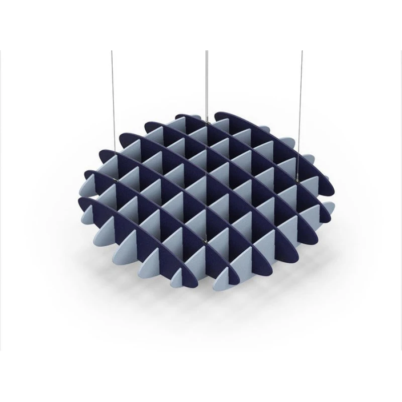 Acoustic Ceiling Sound Trap - 1200mm x 1200mm Round - Dark Blue | Pacific Blue