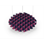 Acoustic Ceiling Sound Trap - 1200mm x 1200mm Round - Dark Blue | Royal Pink