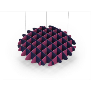 Acoustic Ceiling Sound Trap - 1200mm x 1200mm Round - Dark Blue | Royal Pink