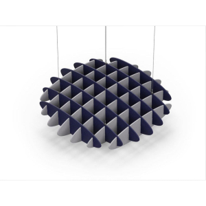 Acoustic Ceiling Sound Trap - 1200mm x 1200mm Round - Dark Blue | Slate Grey