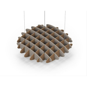 Acoustic Ceiling Sound Trap - 1200mm x 1200mm Round - Dark Beige | Brown