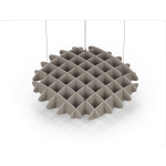 Acoustic Ceiling Sound Trap - 1200mm x 1200mm Round - Dark Beige