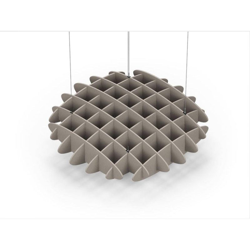 Acoustic Ceiling Sound Trap - 1200mm x 1200mm Round - Dark Beige