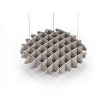 Acoustic Ceiling Sound Trap - 1200mm x 1200mm Round - Dark Beige | Light Beige