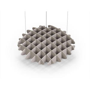 Acoustic Ceiling Sound Trap - 1200mm x 1200mm Round - Dark Beige | Light Beige