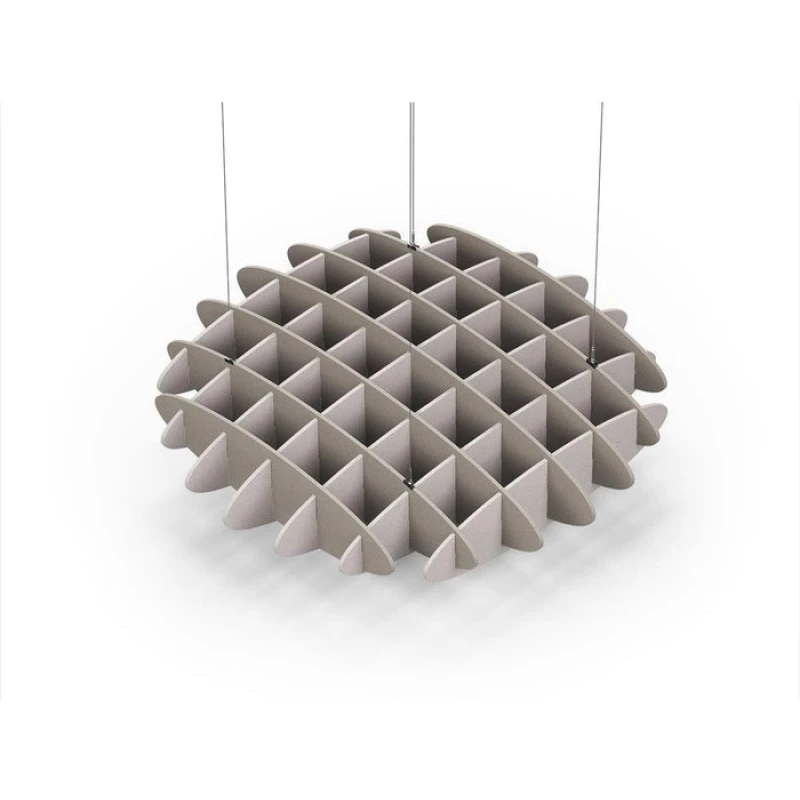 Acoustic Ceiling Sound Trap - 1200mm x 1200mm Round - Dark Beige | Light Beige