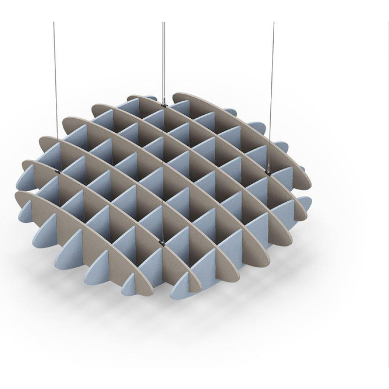 Acoustic Ceiling Sound Trap - 1200mm x 1200mm Round - Dark Beige | Pacific Blue