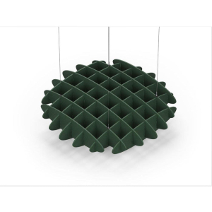 Acoustic Ceiling Sound Trap - 1200mm x 1200mm Round - Dark Green