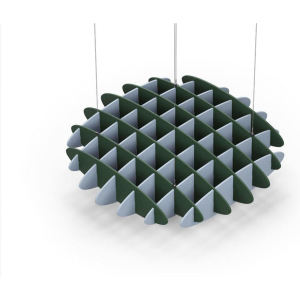 Acoustic Ceiling Sound Trap - 1200mm x 1200mm Round - Dark Green | Pacific Blue