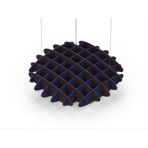 Acoustic Ceiling Sound Trap - 1200mm x 1200mm Round - Dark Maroon | Dark Blue