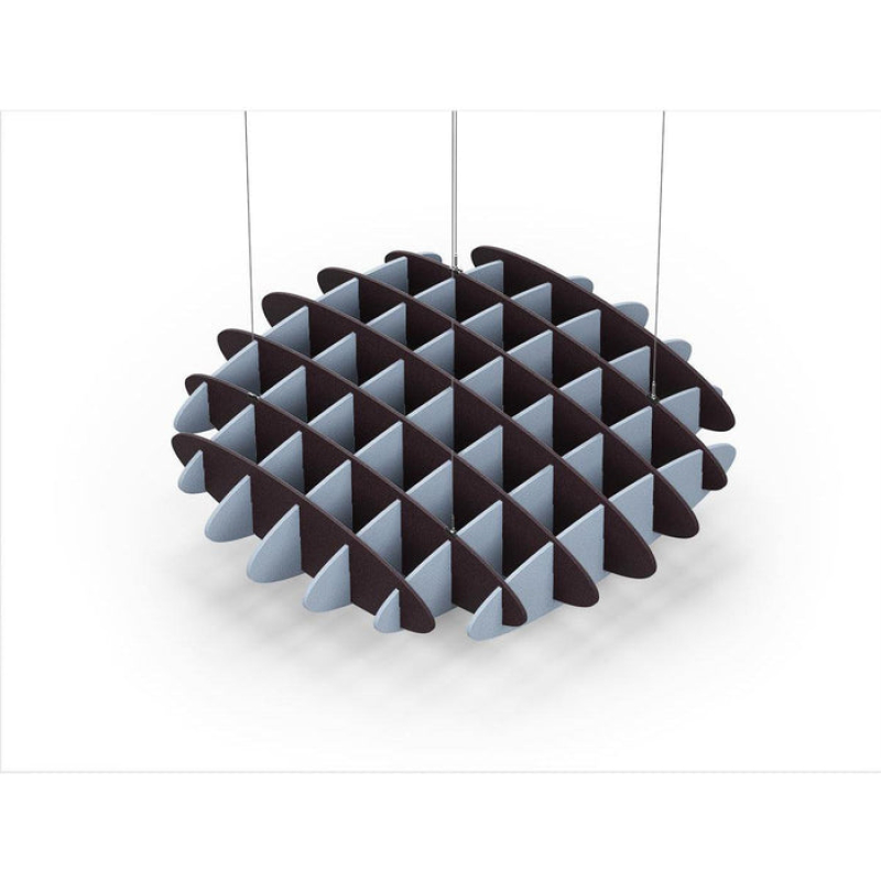 Acoustic Ceiling Sound Trap - 1200mm x 1200mm Round - Dark Maroon | Pacific Blue