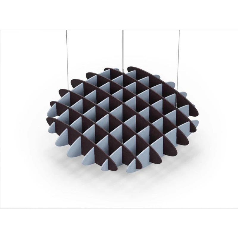 Acoustic Ceiling Sound Trap - 1200mm x 1200mm Round - Dark Maroon | Pacific Blue