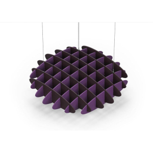 Acoustic Ceiling Sound Trap - 1200mm x 1200mm Round - Dark Maroon | Purple