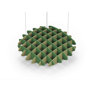 Acoustic Ceiling Sound Trap - 1200mm x 1200mm Round - Green | Banana Green