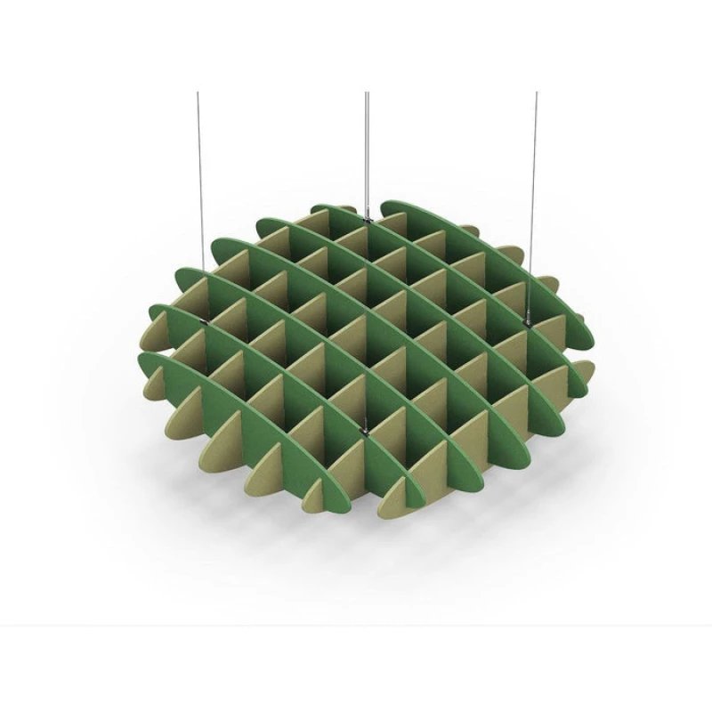 Acoustic Ceiling Sound Trap - 1200mm x 1200mm Round - Green | Banana Green