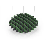 Acoustic Ceiling Sound Trap - 1200mm x 1200mm Round - Green | Charcoal Grey