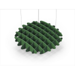 Acoustic Ceiling Sound Trap - 1200mm x 1200mm Round - Green | Dark Green