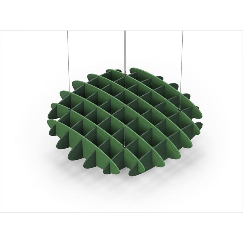Acoustic Ceiling Sound Trap - 1200mm x 1200mm Round - Green | Dark Green