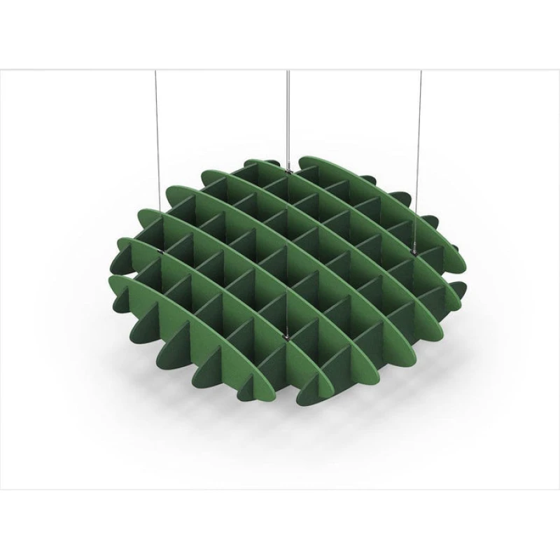 Acoustic Ceiling Sound Trap - 1200mm x 1200mm Round - Green | Dark Green