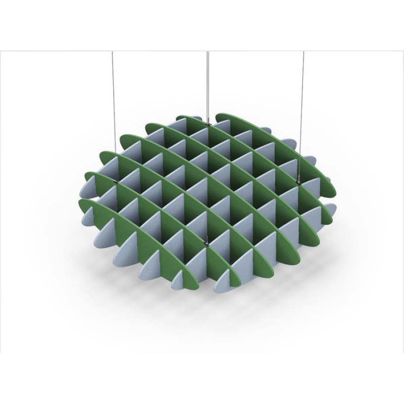 Acoustic Ceiling Sound Trap - 1200mm x 1200mm Round - Green | Pacific Blue