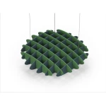 Acoustic Ceiling Sound Trap - 1200mm x 1200mm Round - Green | Peacock Green