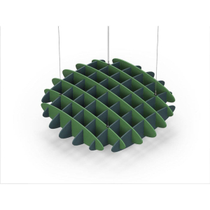 Acoustic Ceiling Sound Trap - 1200mm x 1200mm Round - Green | Peacock Green