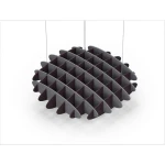 Acoustic Ceiling Sound Trap - 1200mm x 1200mm Round - Grey | Dark Maroon