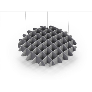 Acoustic Ceiling Sound Trap - 1200mm x 1200mm Round - Grey | Marble Grey