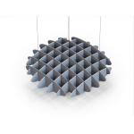 Acoustic Ceiling Sound Trap - 1200mm x 1200mm Round - Grey | Pacific Blue