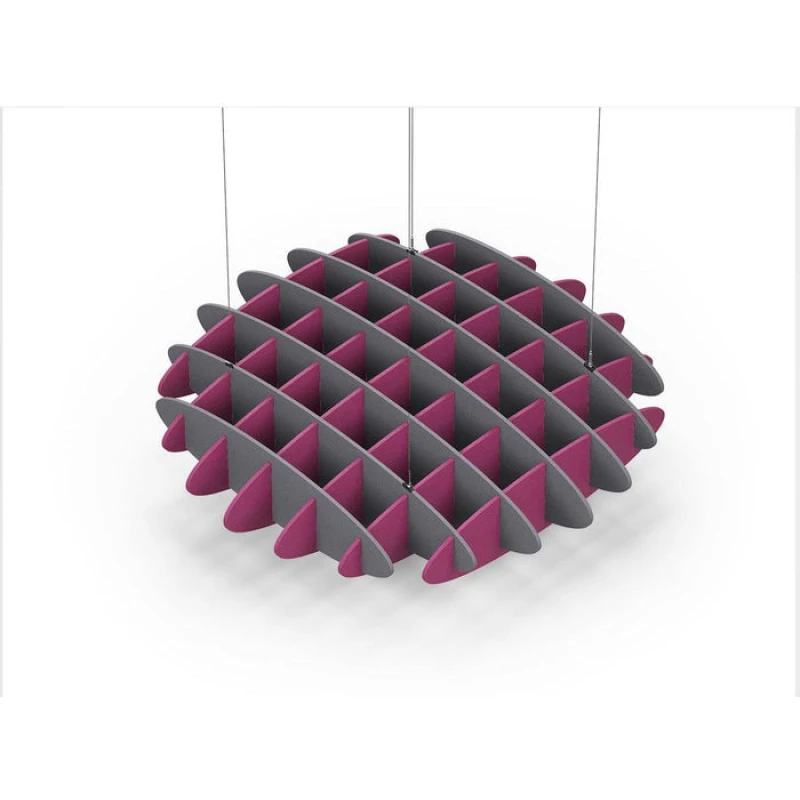 Acoustic Ceiling Sound Trap - 1200mm x 1200mm Round - Grey | Royal Pink