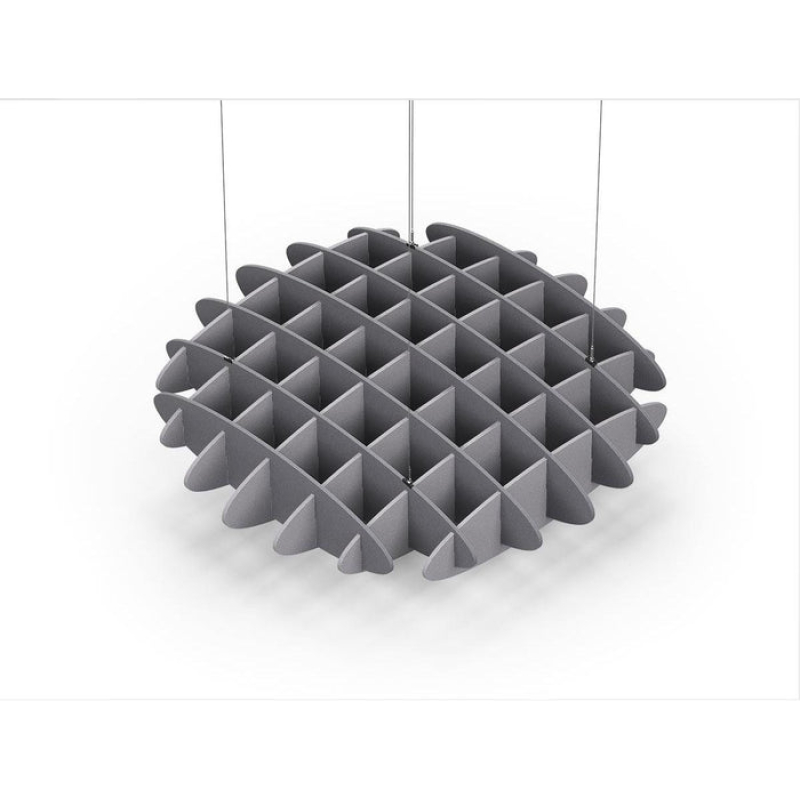Acoustic Ceiling Sound Trap - 1200mm x 1200mm Round - Grey | Slate Grey